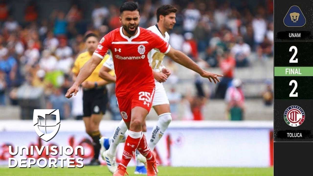 Pumas 2-2 Toluca- GOLES Y RESUMEN  – JORNADA 16 – CLAUSURA 2019 – Liga MX