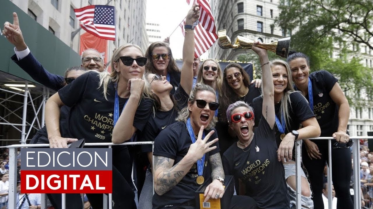 Reciben como heroínas a las integrantes de la selección femenina de fútbol en Nueva York
